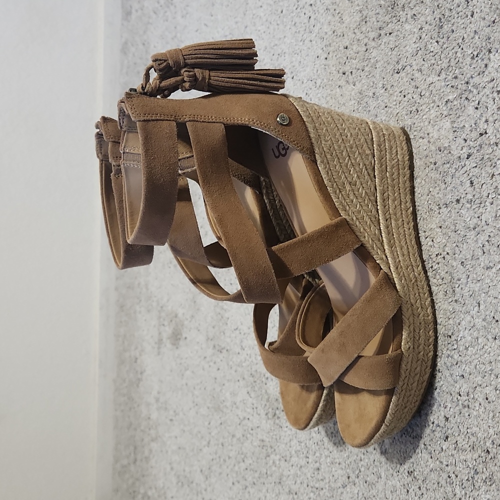 New Without Box Ugg Raquel Platform Espadrille Sa… - image 2